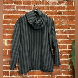 Vintage Plantation Issey Miyake Stripped Long Sleeve Shirt with Cowl Neck sz M